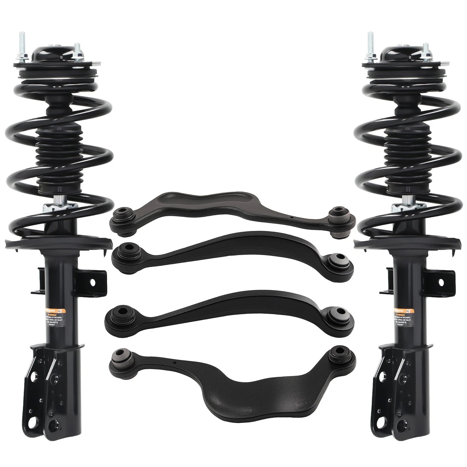Set of 6 Front Struts & Rear Upper Control Arms for Buick Enclave (2008–2012)