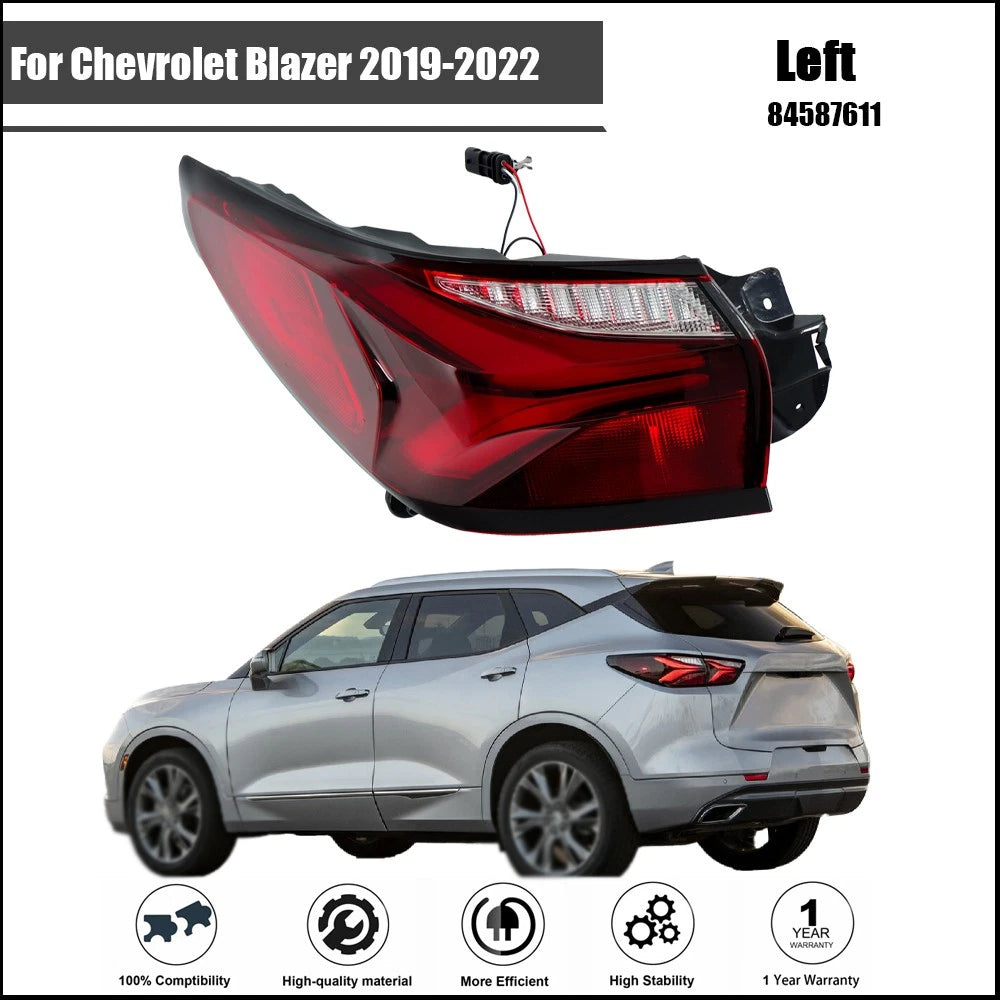 LED Tail Light Assembly for Chevrolet Blazer (2019-2022) Rear Left Black