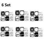 6x Carburetor Repair Kit for Husqvarna 570 575XP 576XP (RB-130, 537385601)