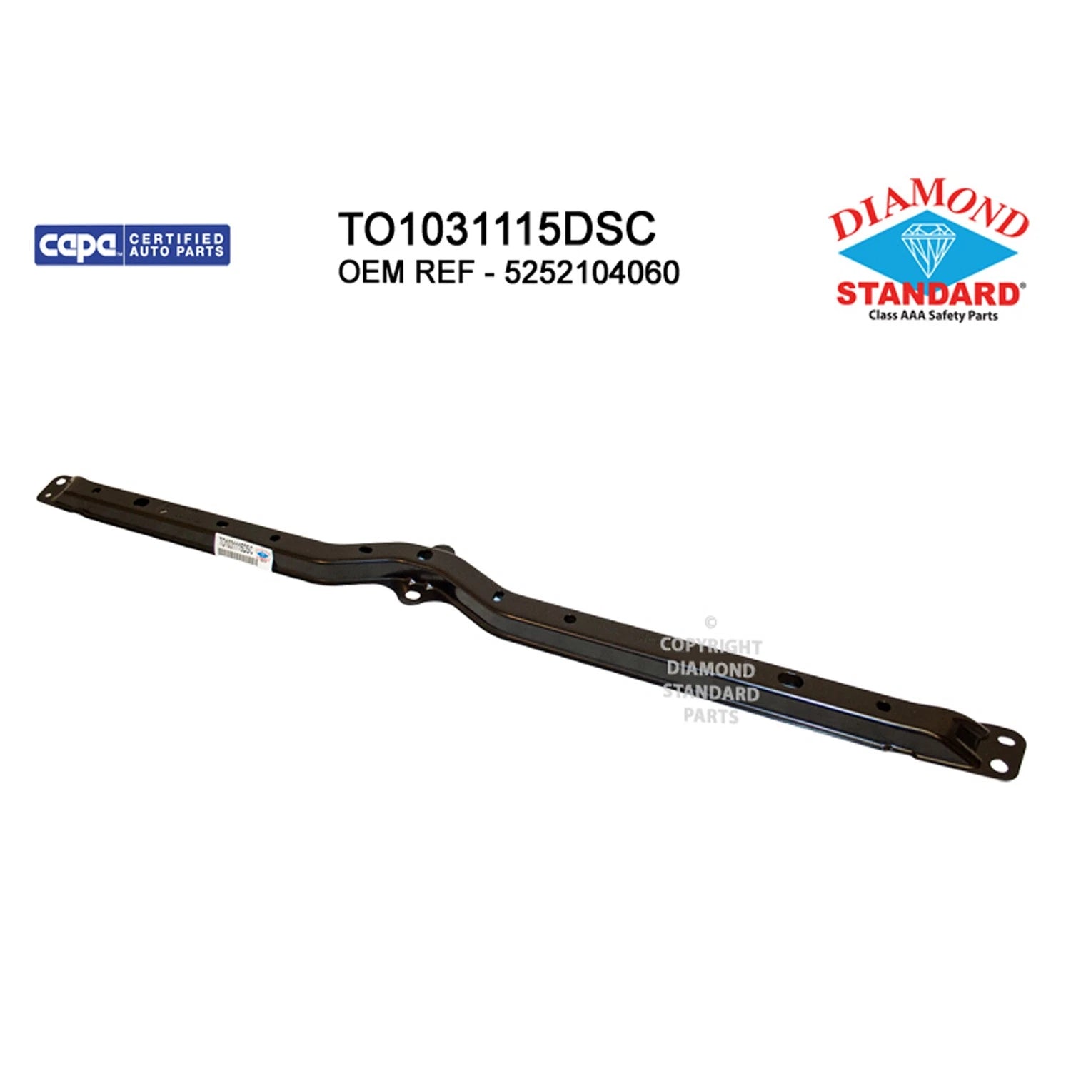 Replacement Steel Front Upper Bumper Cover Retainer for Toyota (2005–2015)