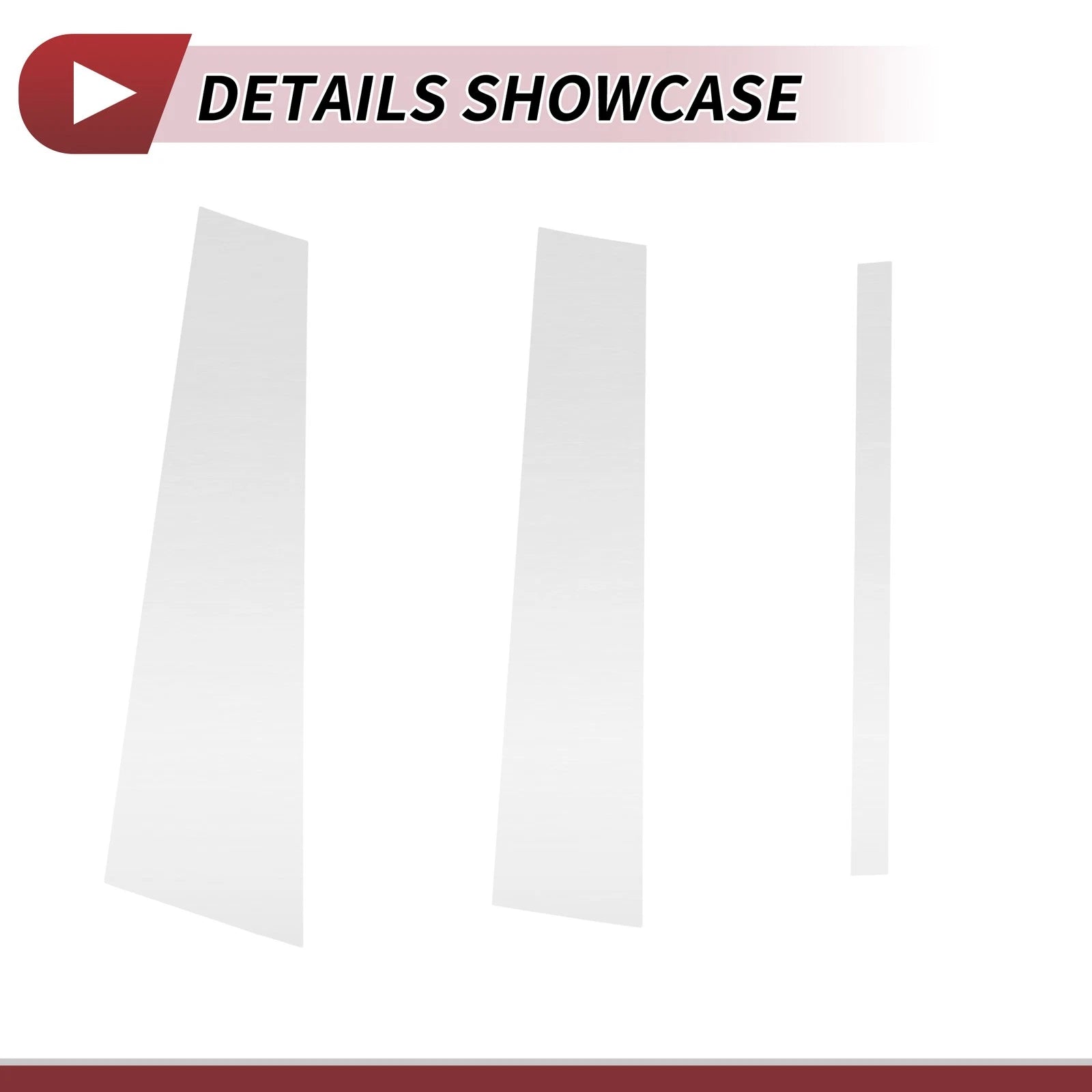6 Pcs Door Pillar Window Trim for Nissan Titan (2004–2015) Chrome