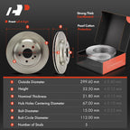 Disc Brake Rotors & Ceramic Pads for Mercedes-Benz S430 (1999–2006)
