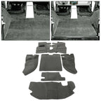 Set of 6 Carpet Mats for Jeep Wrangler TJ (1997–2006) Gray