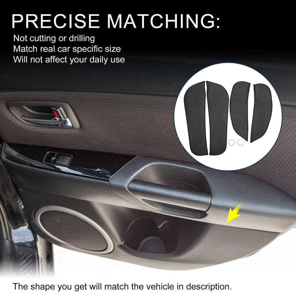 Anti Kick Pad Sticker for BMW 1 Series (2017 - 2023) Black
