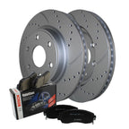 Front Brake Kit 325mm Drill Rotors Bosch Semi-Met Pad for Buick Chevy GMC Saturn
