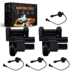 2 Ignition Coils & 4 Wires Set for Toyota Corolla 1.8L L4 (1998–1999) 9091902224 UF246