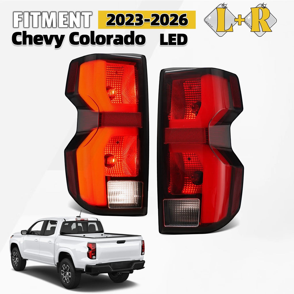 LED Tail Lights Lamps Pair for Chevy Colorado LT/Z71/ZR2 (2023–2026)