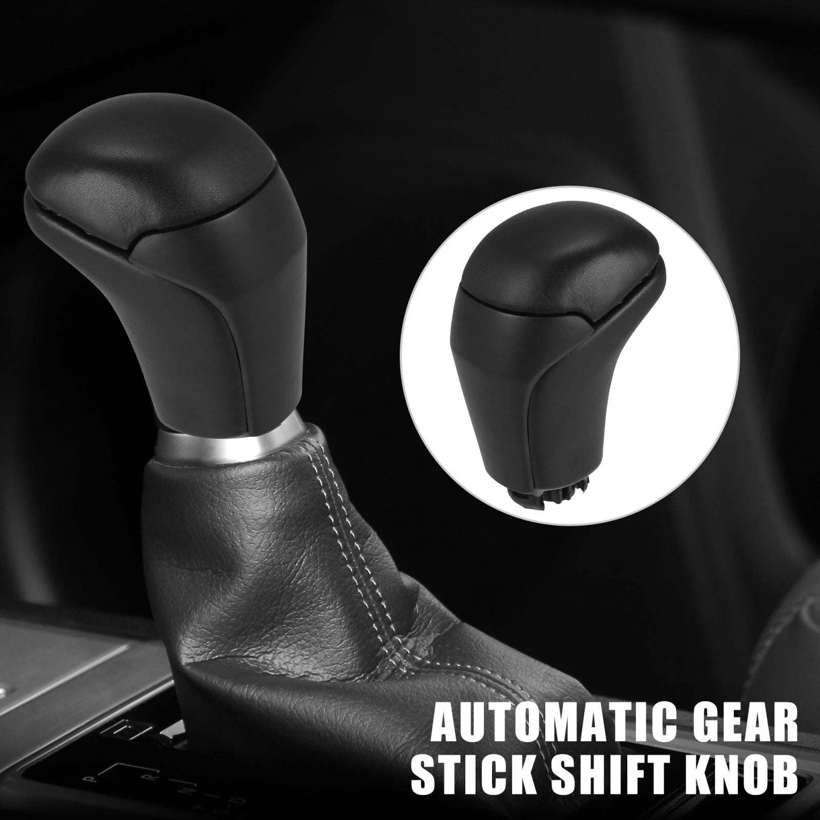 Automatic Gear Shift Knob for Toyota Tacoma (2016–2023) Black Wood Pattern