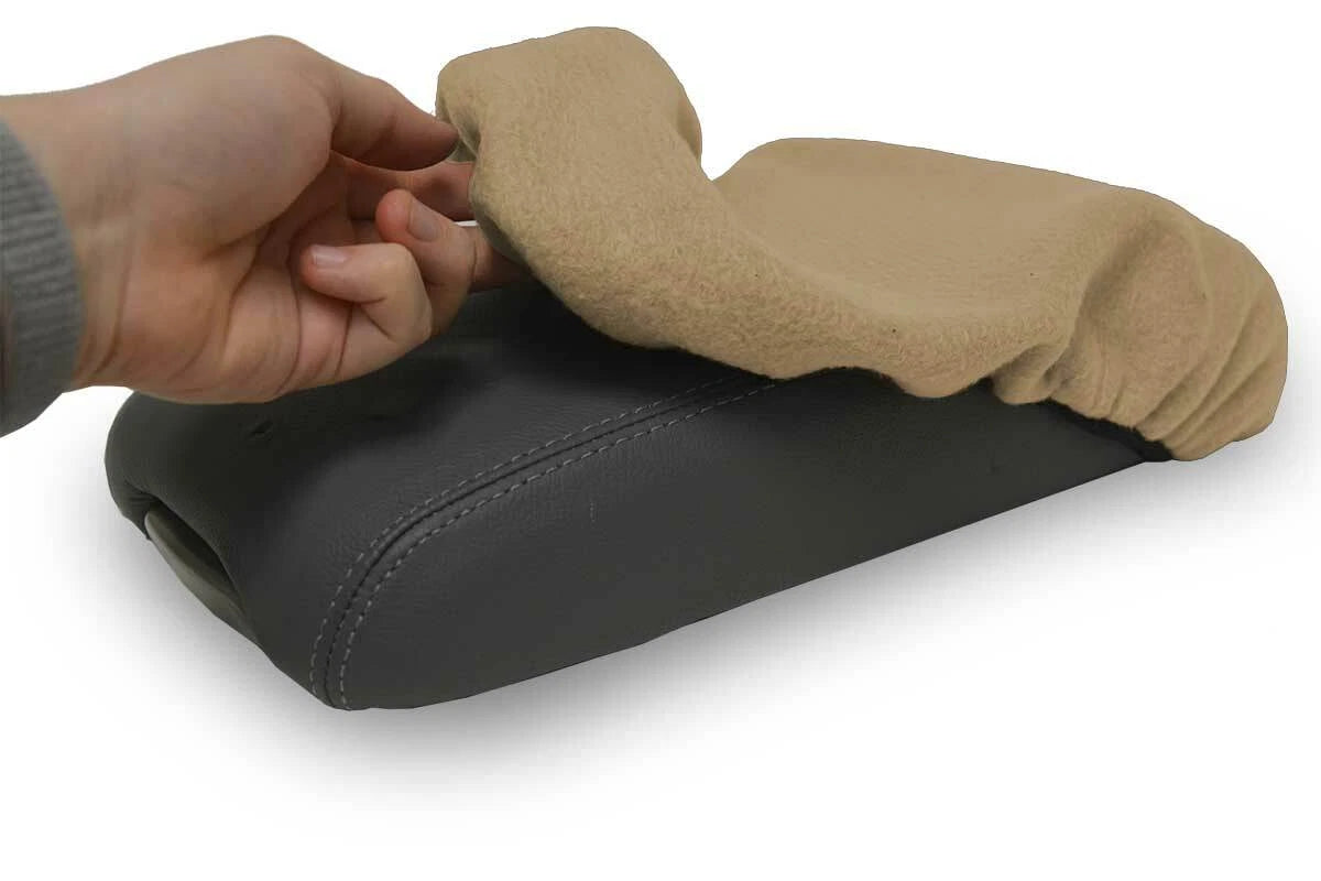 Fleece Console Lid Armrest Cover for Lexus ES300 330 (1997–2001) Beige