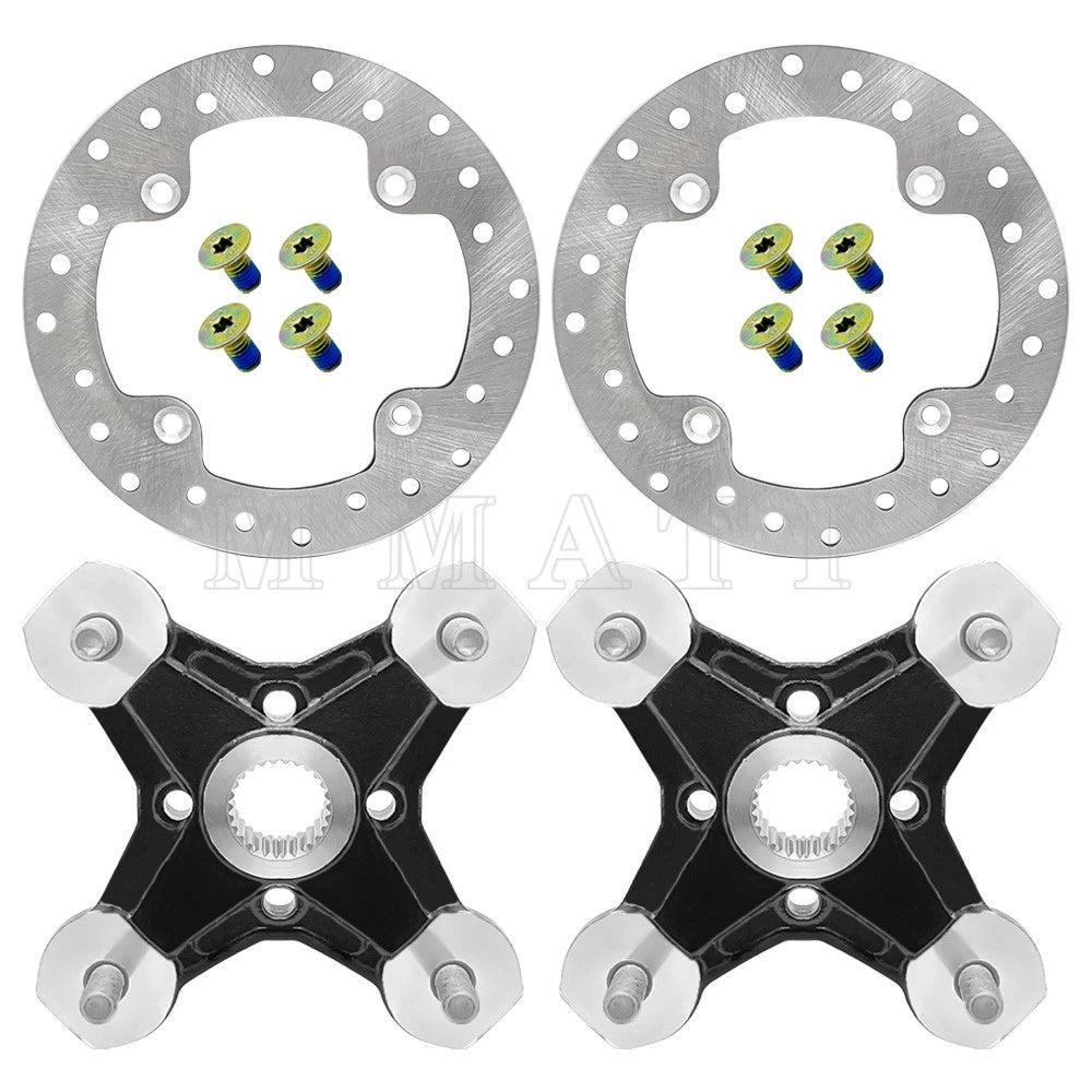 2 Front/Rear Wheel Hubs & Brake Rotor for Can Am Outlander Renegade 1000 (2012–2021)