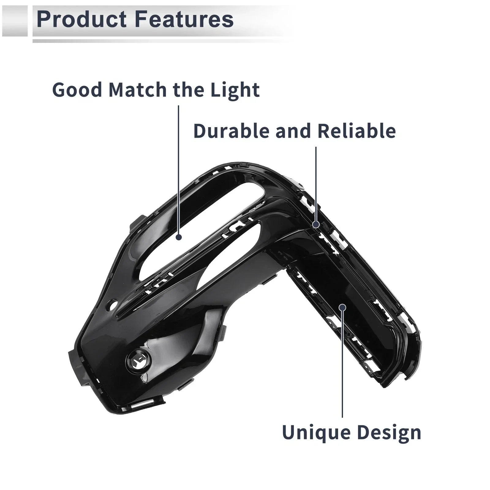 1 x Front Left Fog Light Grill for BMW X5 (2019-2022) Black