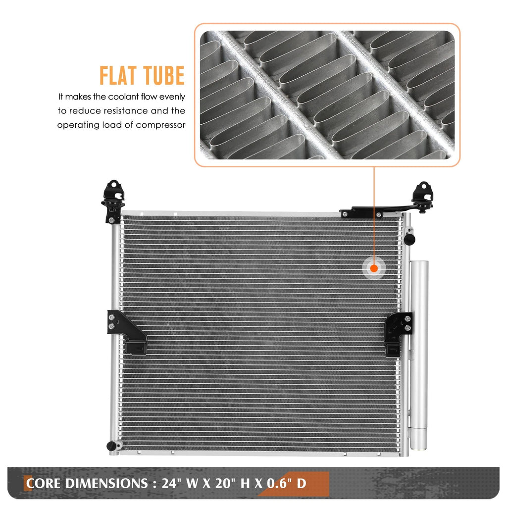 A/C Condenser for Toyota 4Runner (2021–2024) Aluminum Core Replacement