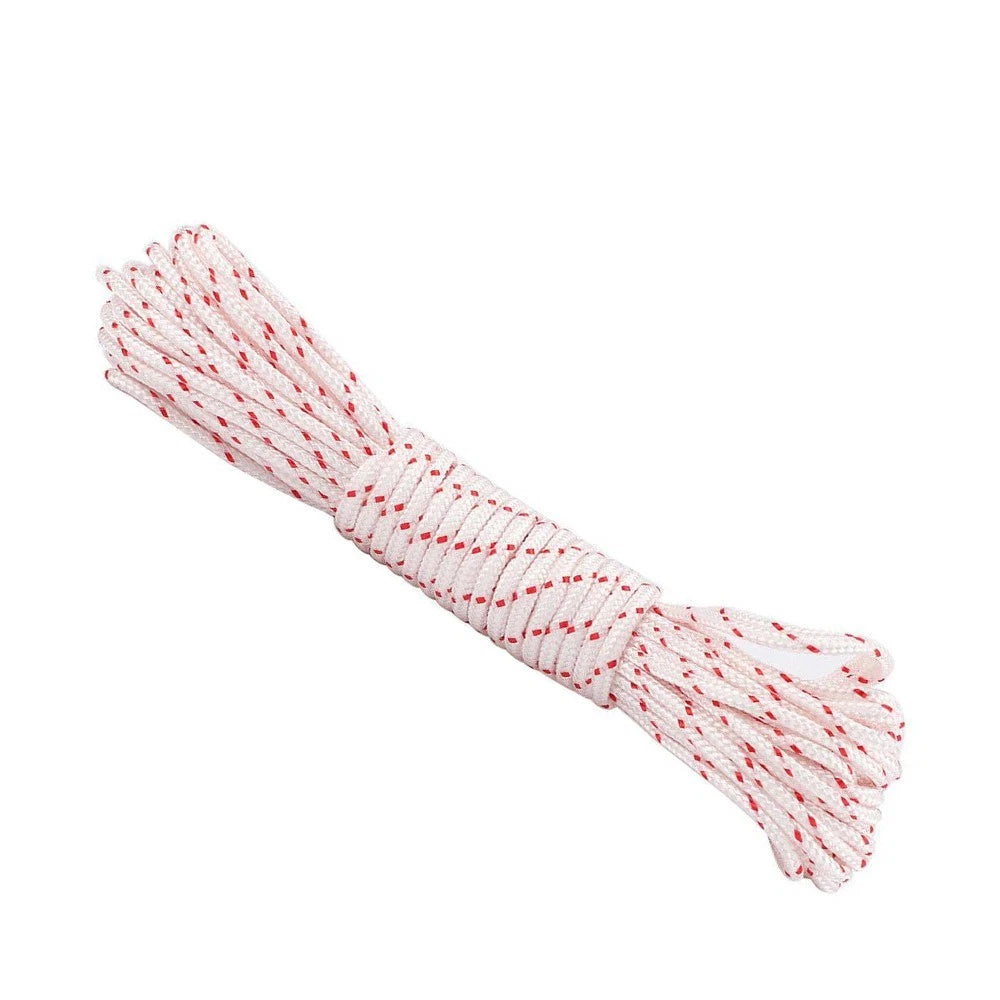 Recoil Starter Rope for Garden Tools Mower (3mm x 6m) Red/White
