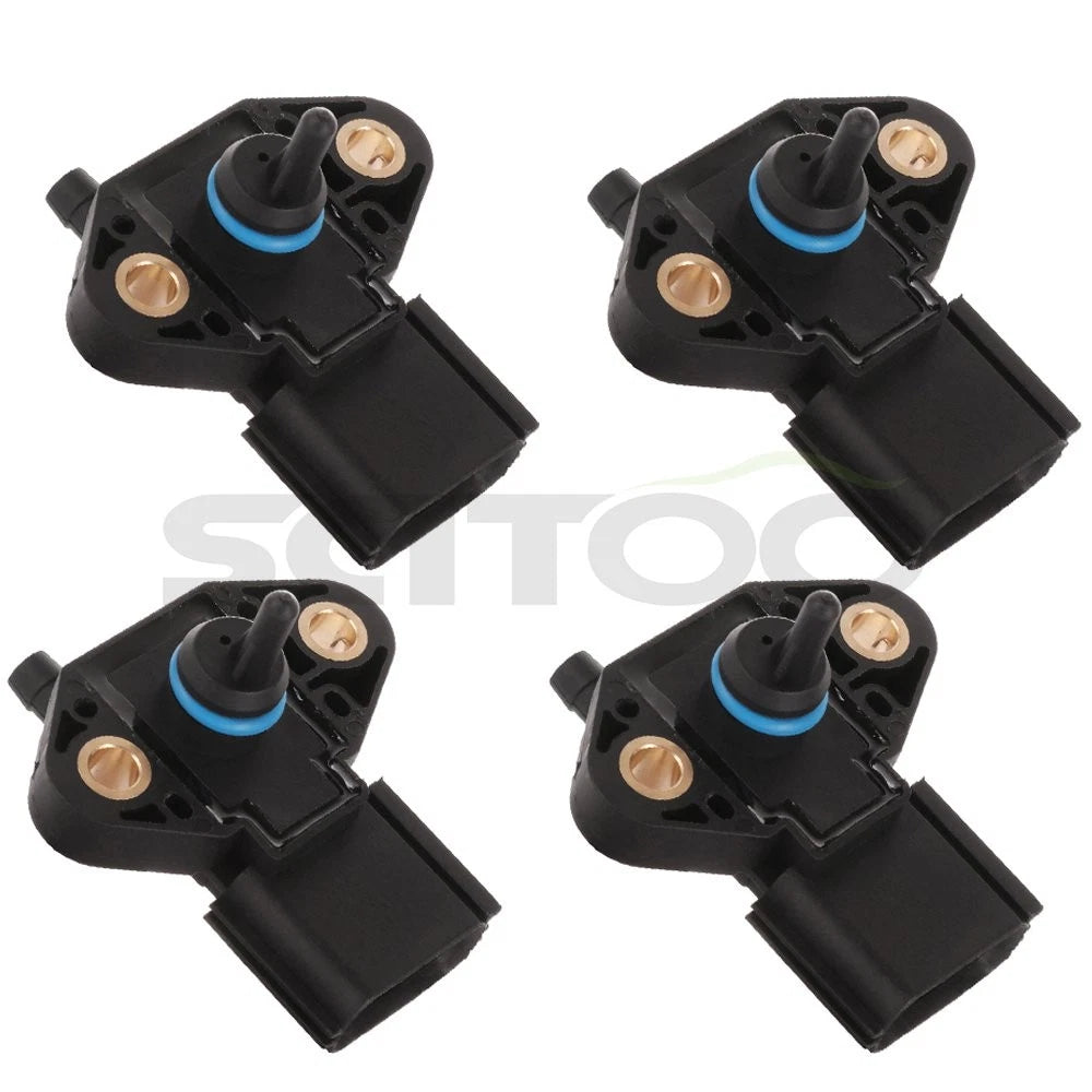 Set of 4 Fuel Rail Pressure Regulator Sensors 2260004 for Ford E-250 (2005–2008)