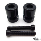 Black Swingarm Spools 8mm Thread for Honda CBR954RR (2002–2003)