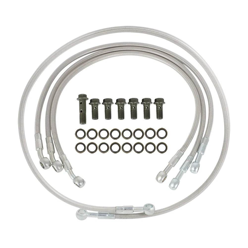 Steel Braided Brake Line Set for Honda Goldwing 1100 GL1100 (1980–1982)