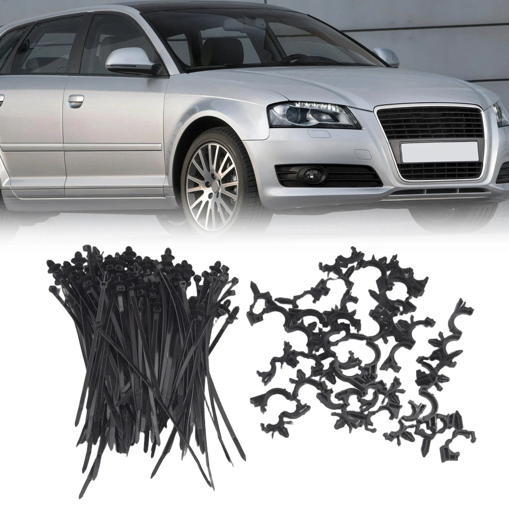 150 Pcs Car Wire Route Fasteners & Clip Set for Universal Use