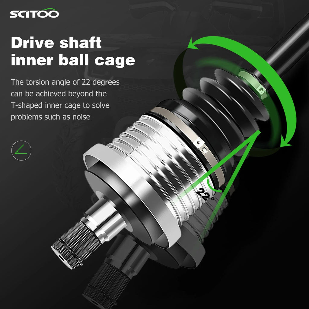 Set of 2 CV Joint Axles for Can-Am Maverick 1000R (2014)