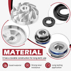 Water Pump Cover Gasket w/ Impeller Seals for Polaris SwitchBack 600 800 (2008–2021)