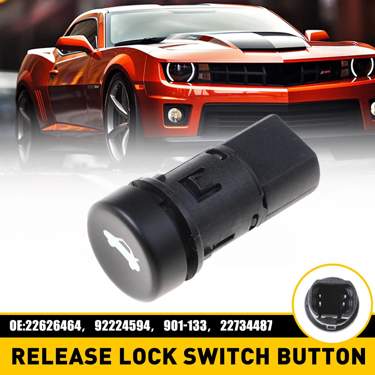 Rear Trunk Release Lock Button Switch for Chevrolet Camaro (2010–2015)