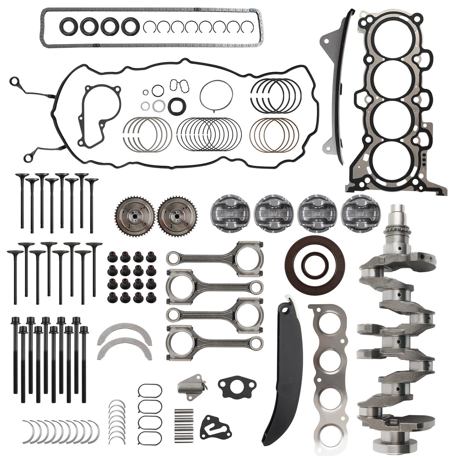 G4NC Engine Rebuild Overhaul Kit for Hyundai Tucson, Kia Soul, Forte 2.0 (2012–2019)