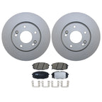 Front Brake Kit 280mm Disc Rotors & TRW Pro Ceramic Pads for Kia Soul (2010–2023)