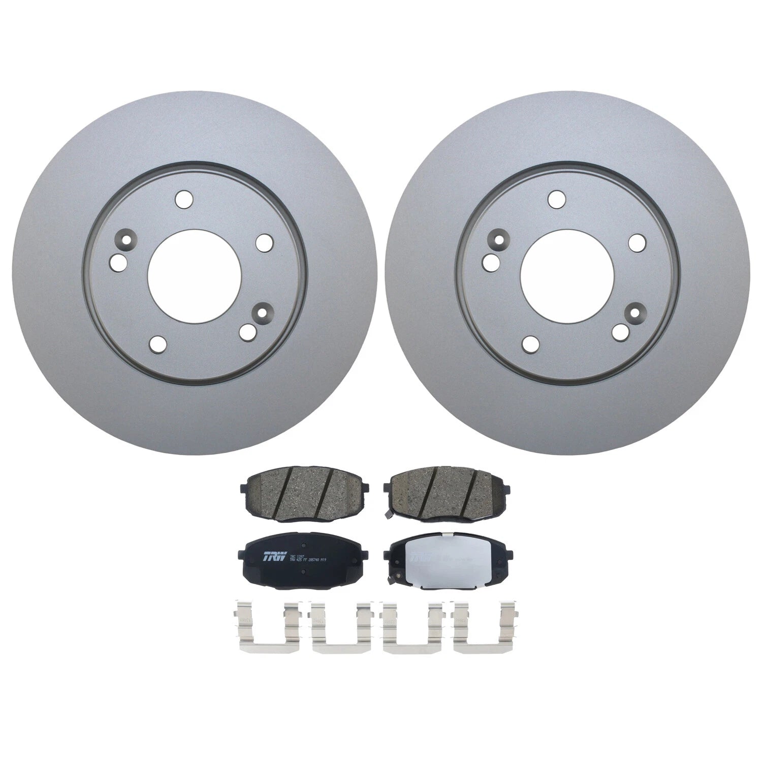 Front Brake Kit 280mm Disc Rotors & TRW Pro Ceramic Pads for Kia Soul (2010–2023)
