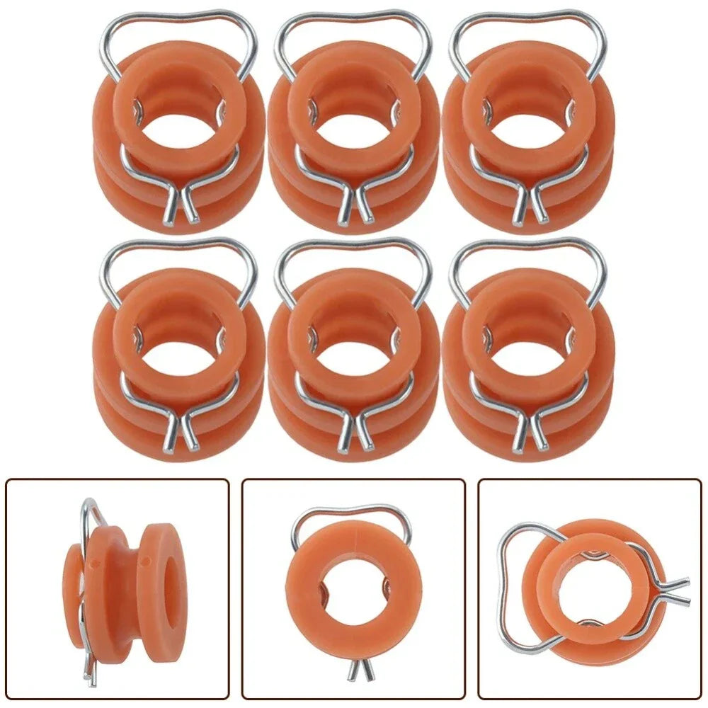 6 x Window Regulator Roller Bushings for Ford Mustang Bronco (1964-1996)