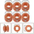 6 x Window Regulator Roller Bushings for Ford Mustang Bronco (1964-1996)