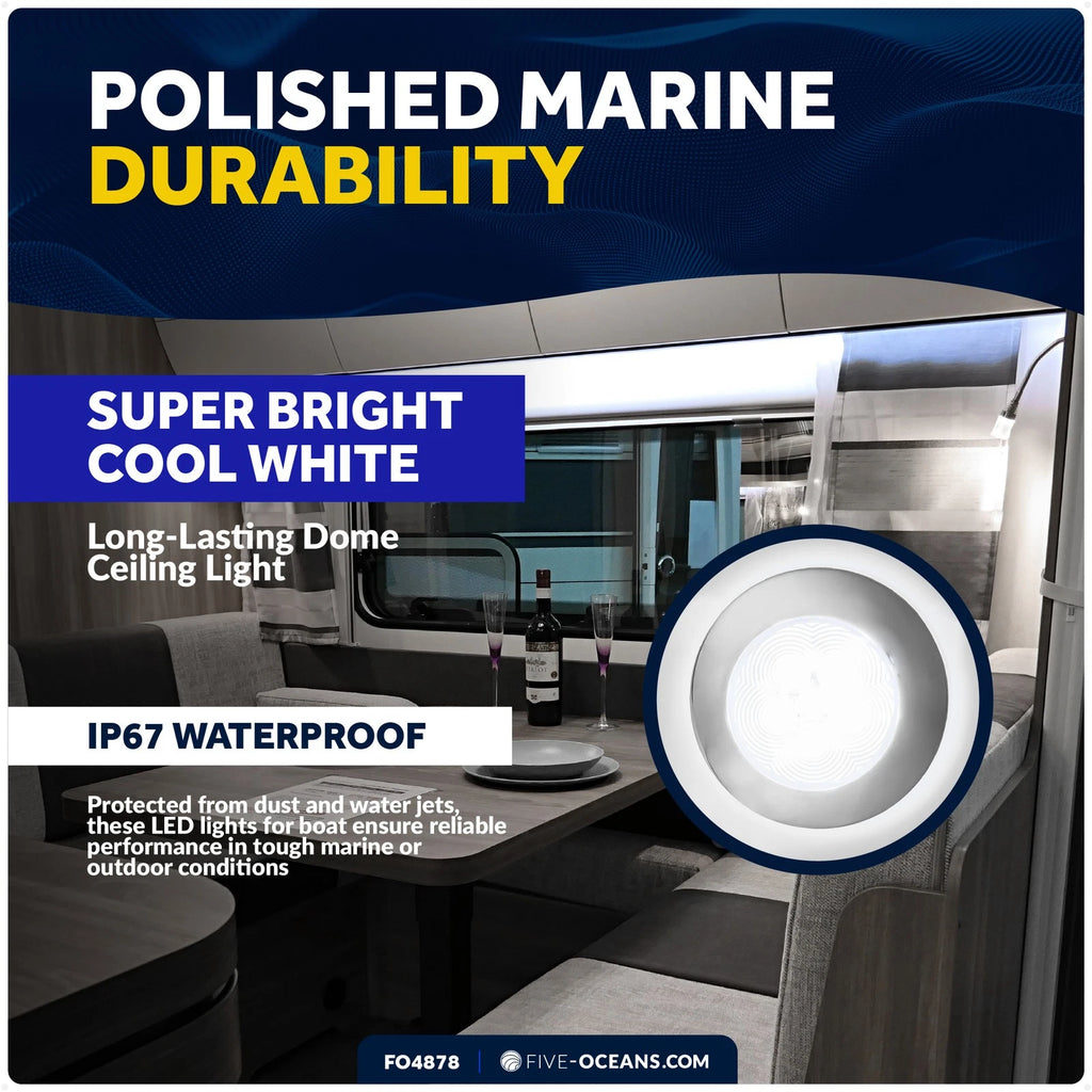 LED Interior Dome Ceiling Light for Five Oceans (12-24V, FO4876)