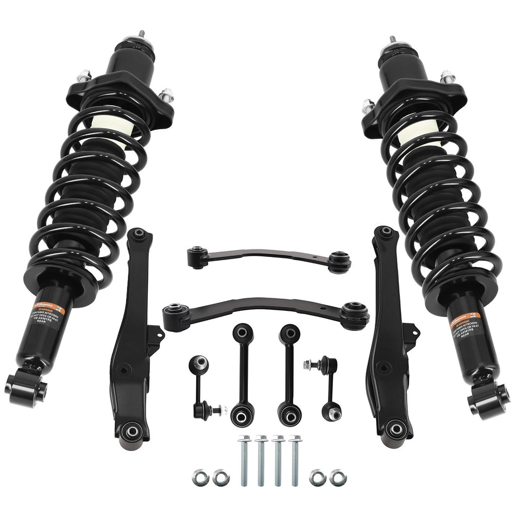 10x Rear Upper Lower Control Arm + Struts for Dodge Caliber (2007–2012)