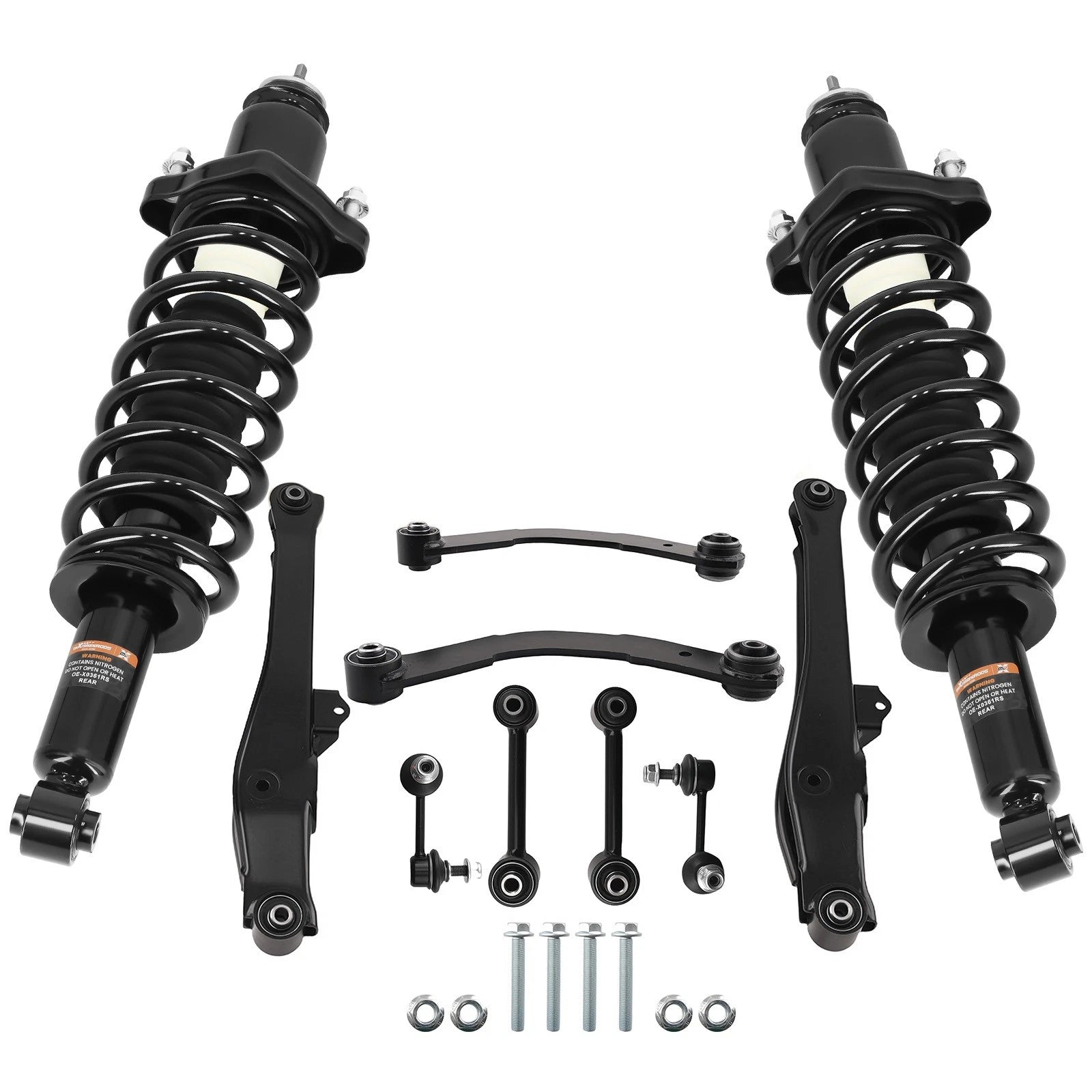 10x Rear Upper Lower Control Arm + Struts for Dodge Caliber (2007–2012)