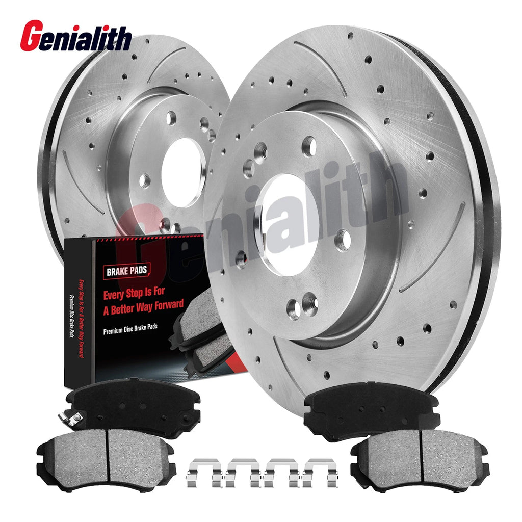 Front Disc Brake Rotors + Ceramic Pads for Hyundai Elantra (2007–2010)