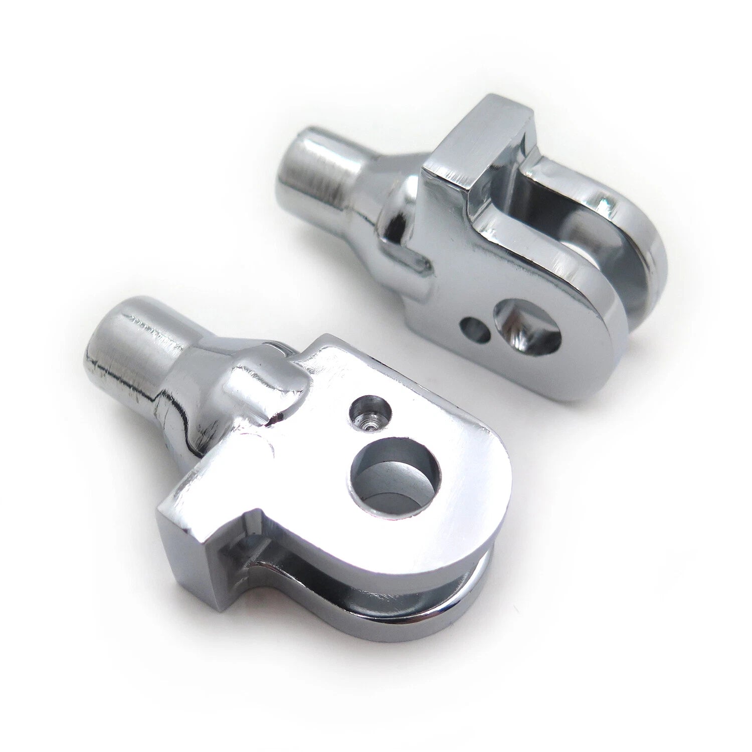 Chrome Foot Pegs Connection Fittings for Triumph Thunderbird Sport Bonneville (1995–2004)