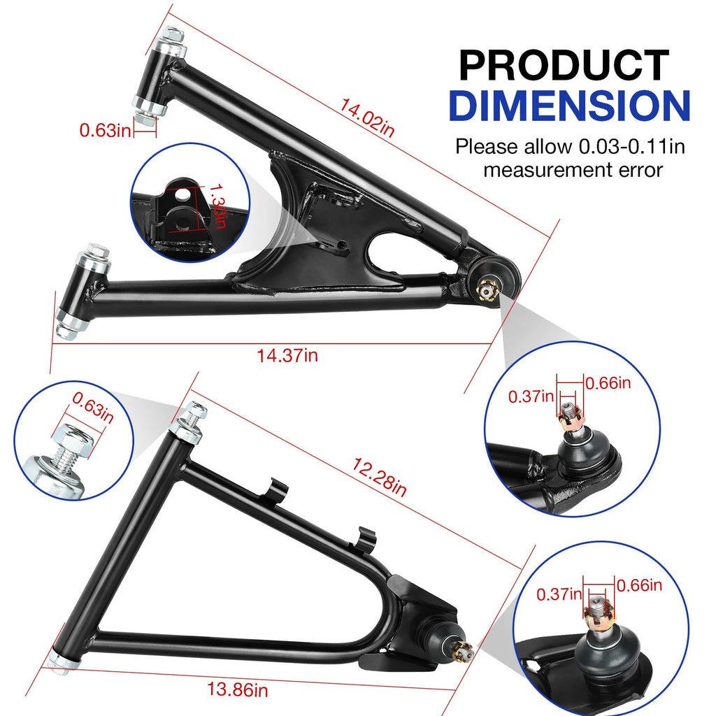 Front Upper Lower Control A-Arm Set for Yamaha Banshee 350 (1987–2006) 3GG-23540-00-P0