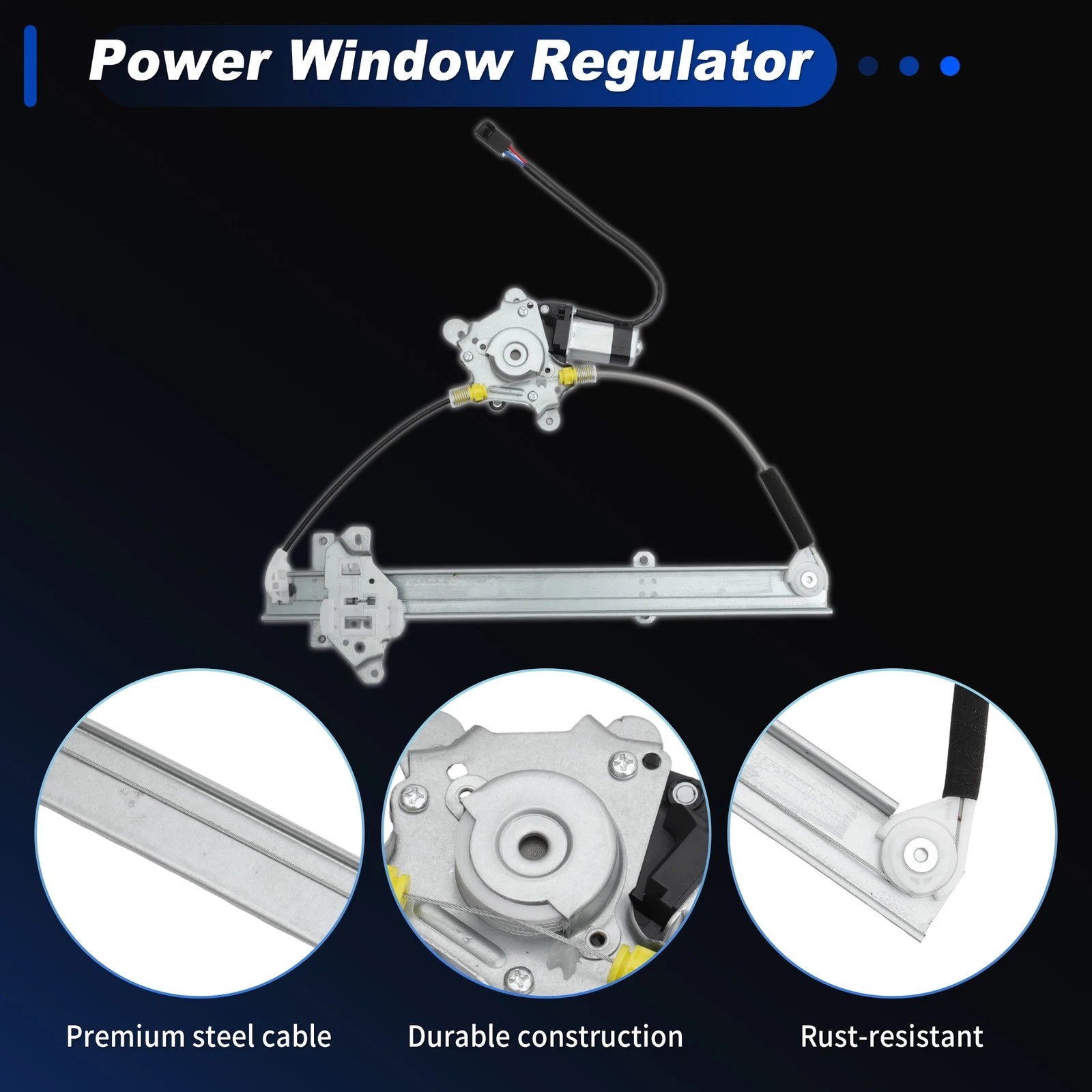 Front Left Power Window Regulator with Motor for Nissan Frontier (2005–2023) No.80721-3S500