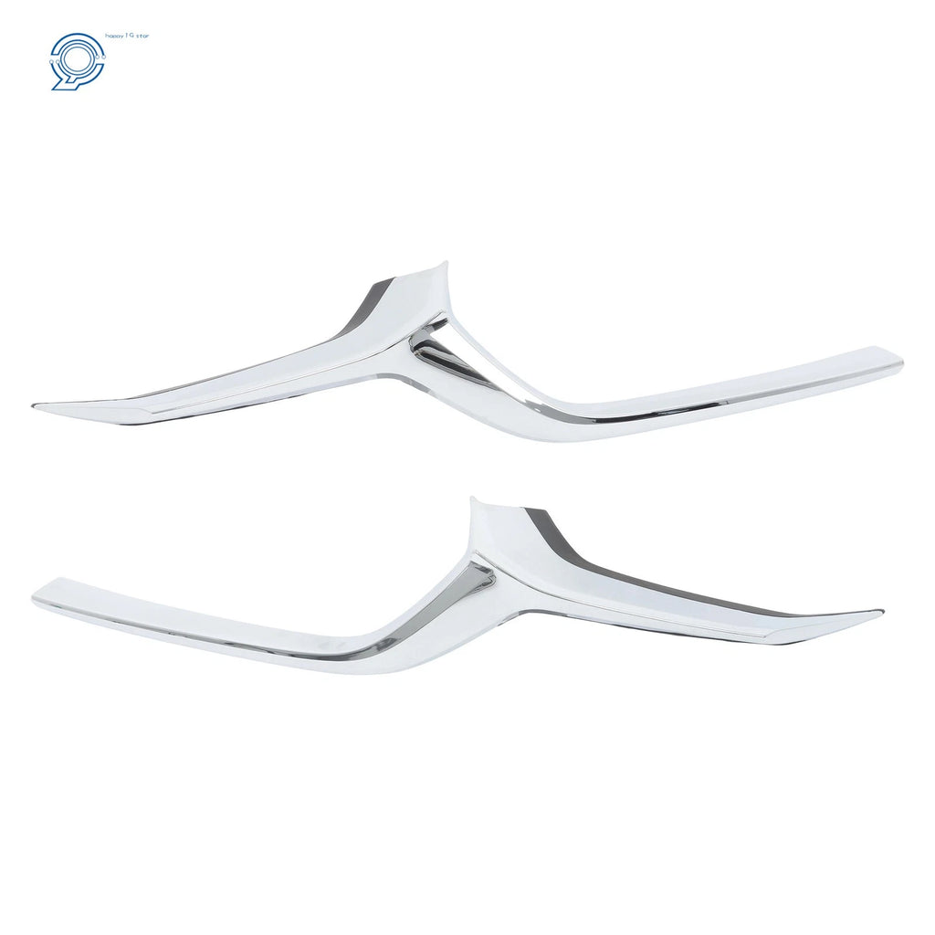 Set of 2 Chrome Front Bumper Grille Molding Trim for Mazda CX-30 (2020–2023)