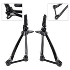 Black Rear Passenger Footpegs Bracket for Kawasaki Ninja ZX6R ZX10R (09-24)