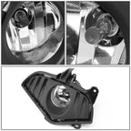 Clear Fog Light Bumper Lamps w/Bezel & Switch for Toyota RAV4 (2019–2020)