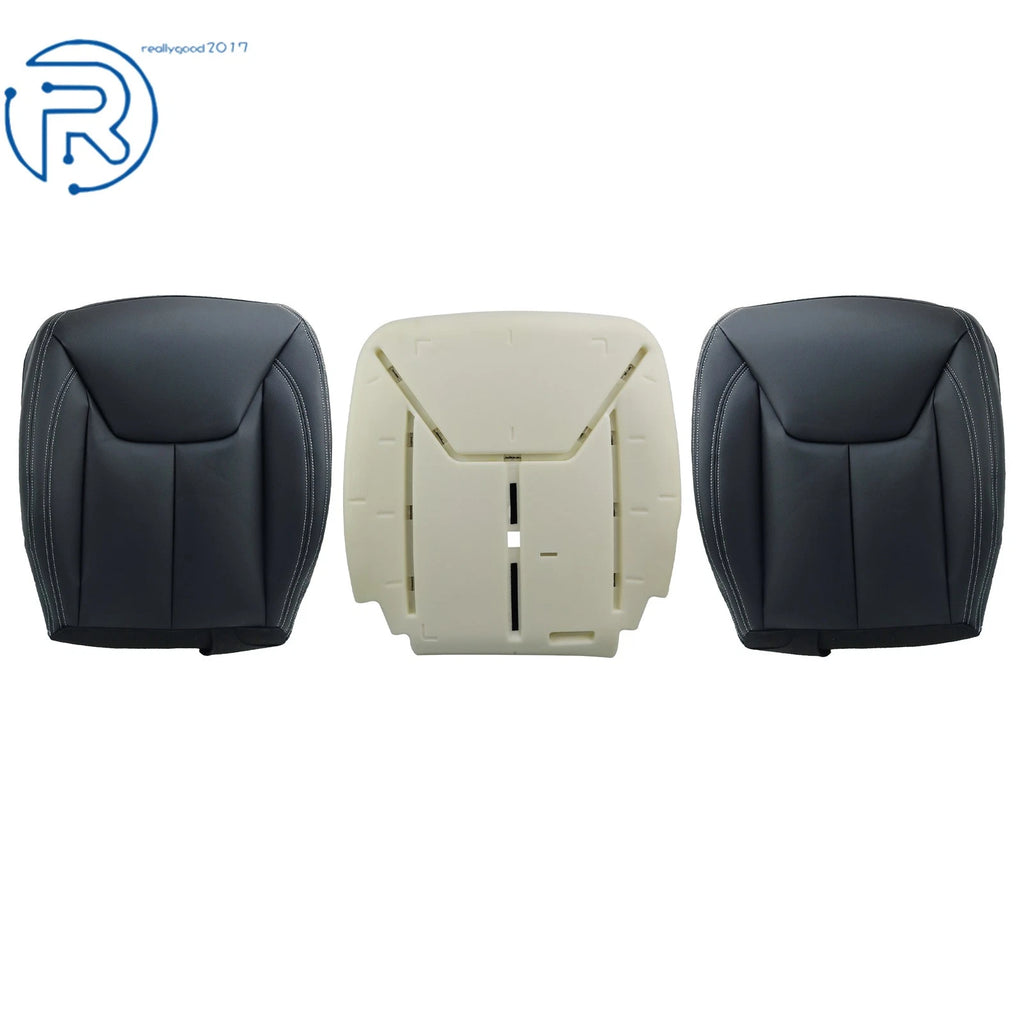 Set of 2 Front Seat Covers for Jeep Wrangler (2013-2017) with Driver Foam