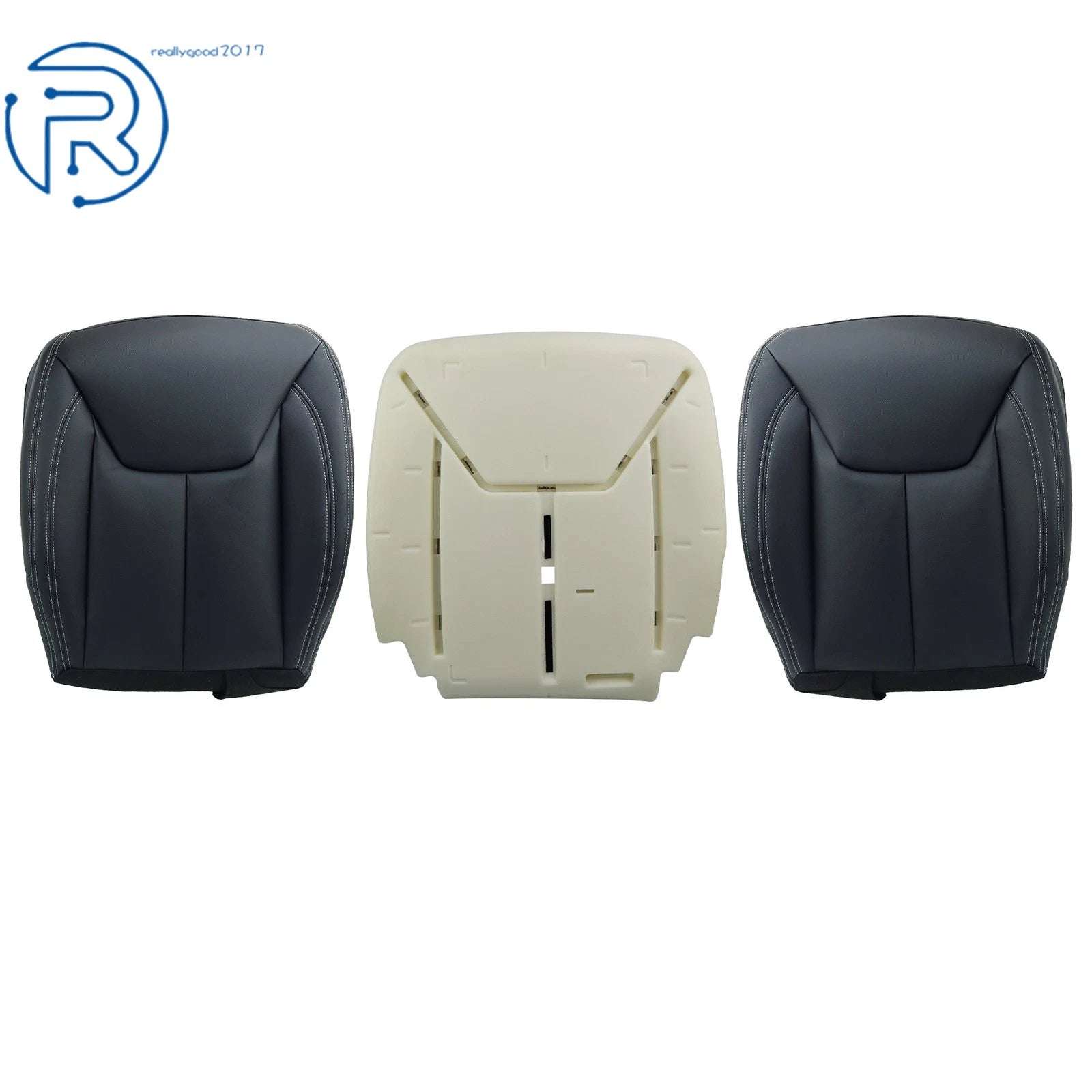 Set of 2 Front Seat Covers for Jeep Wrangler (2013-2017) with Driver Foam