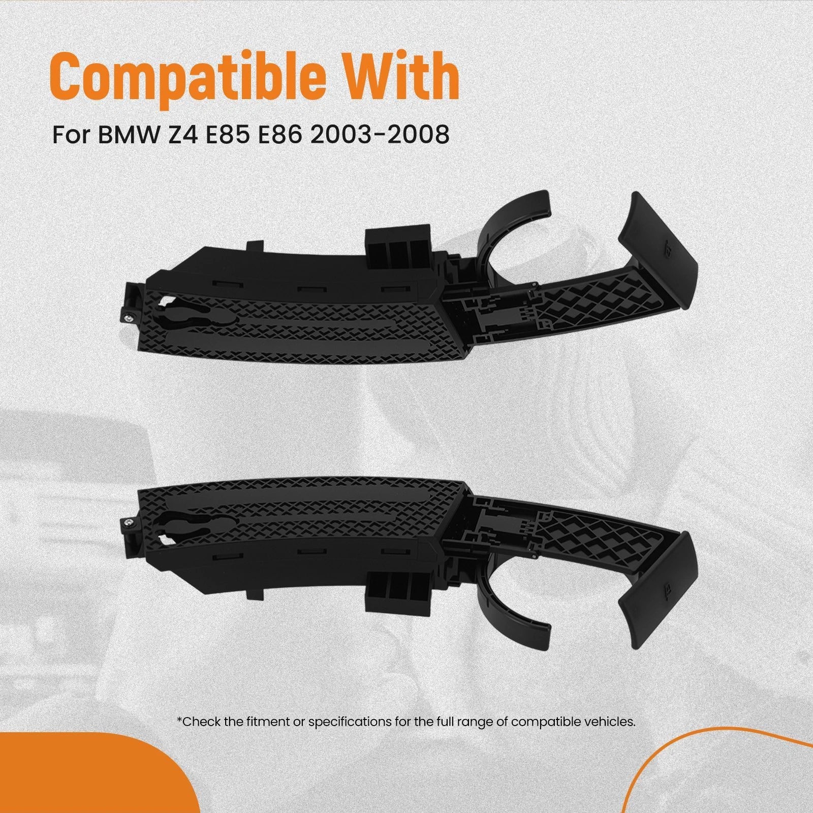 ABS Black Cup Holder for BMW Z4 E85 E86 (2003–2008) 51457070323 L&R