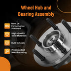 Set of 2 Front Wheel Hubs & Bearings for Dodge Durango (2006-2009)