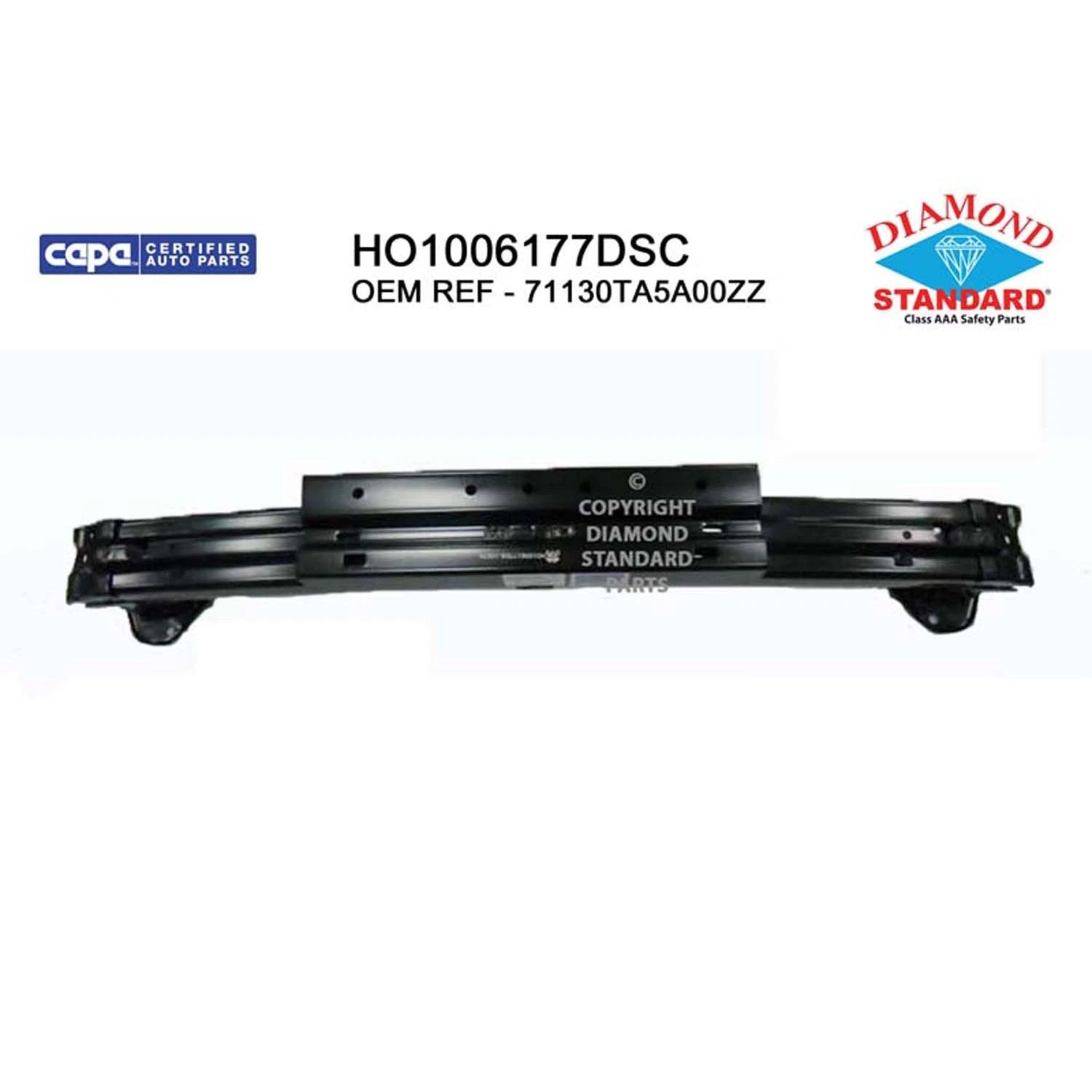 Replacement Steel Front Bumper Impact Bar for Toyota Hilux (2005–2015)