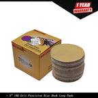 100 Pack 5" Hook Loop Sanding Discs 180 Grit