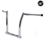 16" Chrome Fat Chizeled Handlebar for Harley Softail (2018–Present) & Road King (1995–Present)