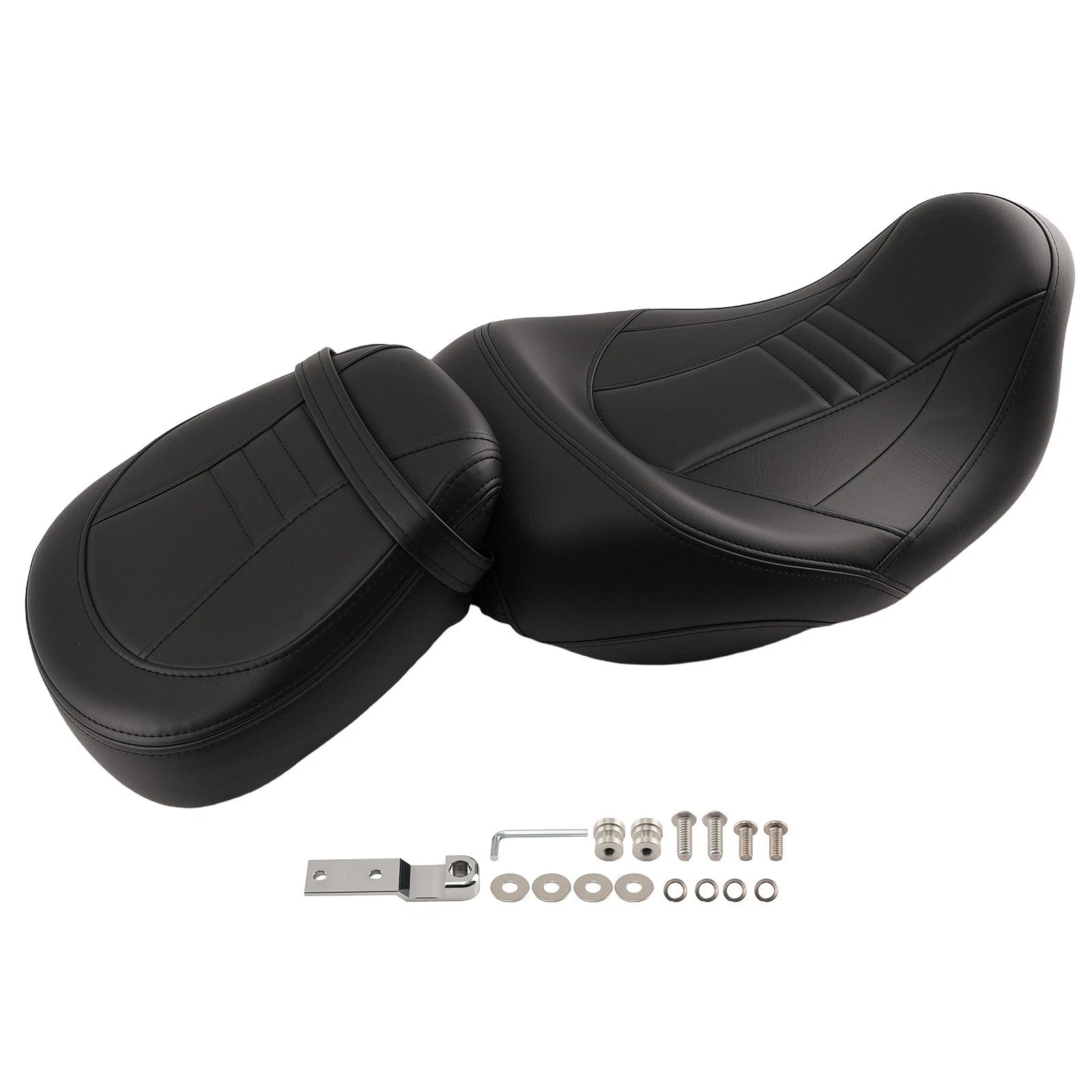 Low Profile Black Seat for Harley Touring Electra Glide (2009–2024)
