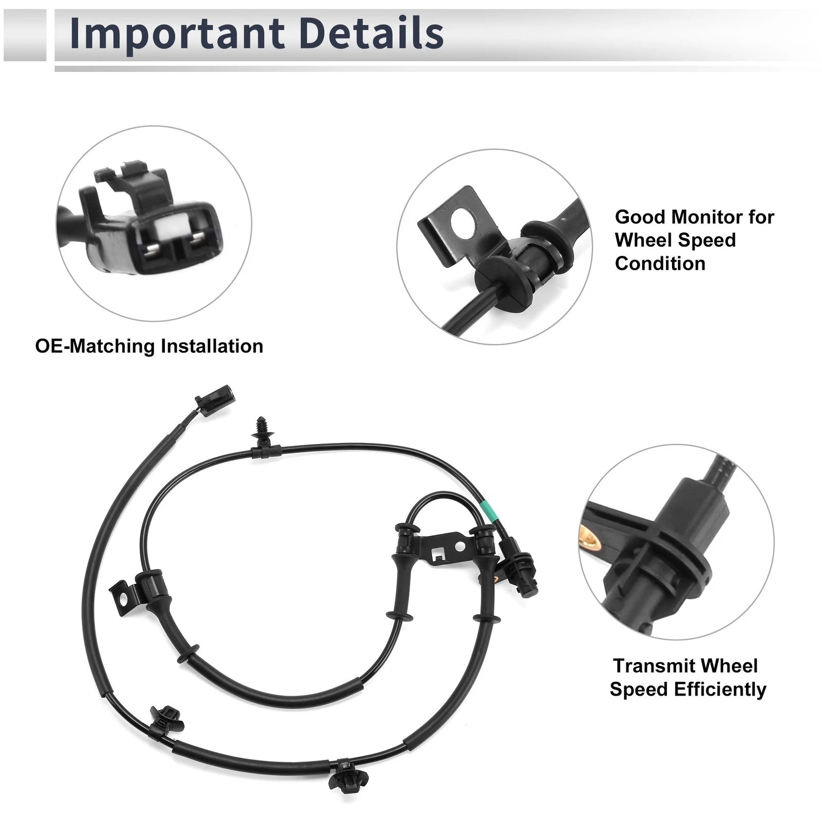 ABS Wheel Speed Sensor No. 598103X500 for Hyundai Elantra (2010–2011)