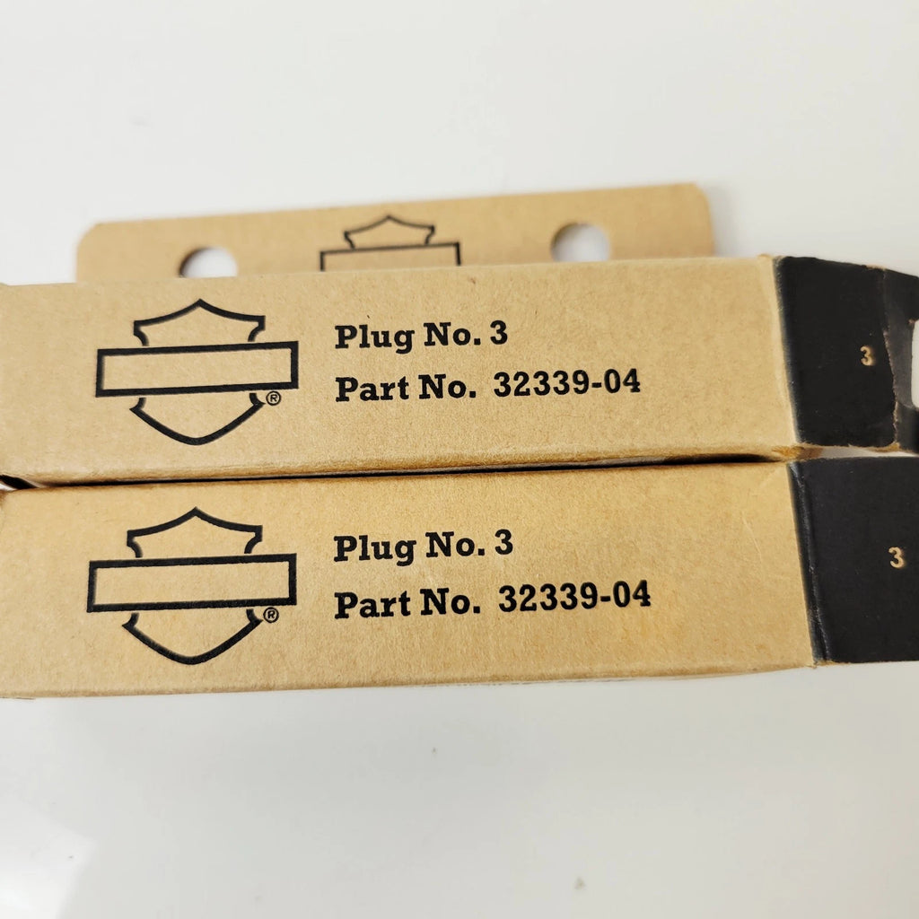 Set of 4 Spark Plugs for Harley Davidson FL, FX, XL (1948–1985) P/N 32339-04