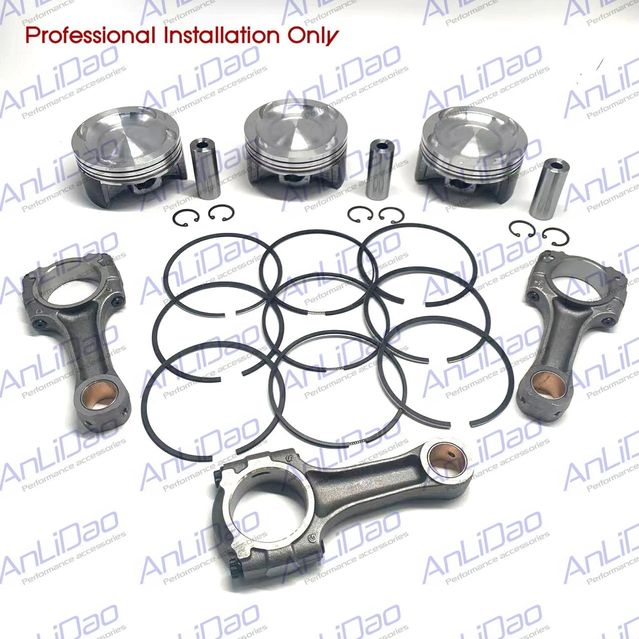 3X Bore Piston & Rod for SeaDoo RXT IS 255 260 215 RXP RXPX GTX (2008–2019)